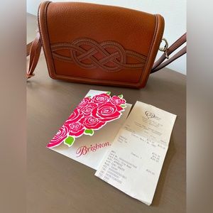 Crossbody Brighton purse - brown leather